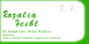 rozalia heibl business card